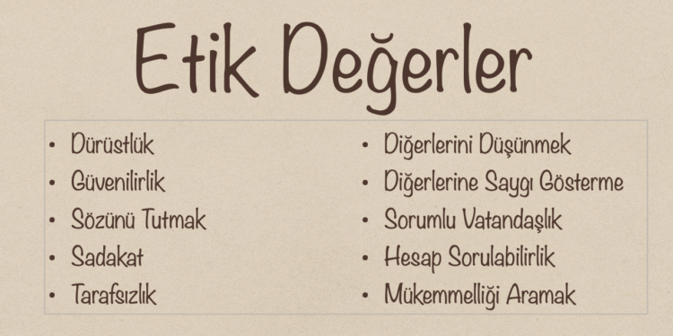 Bizim Etik Değerlerimiz Nereye Gitti?