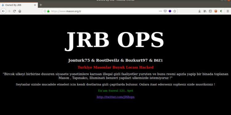 Hür ve Kabul Edilmiş Masonlar Büyük Locası Hacklendi