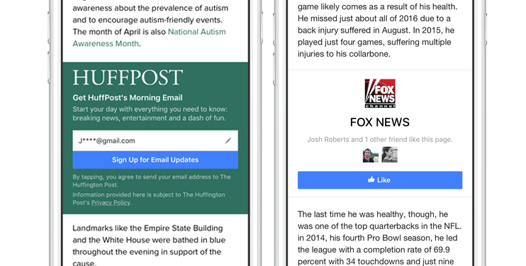 Facebook Yayıncılara Yönelik Instant Articles Özelliğini Tanıttı