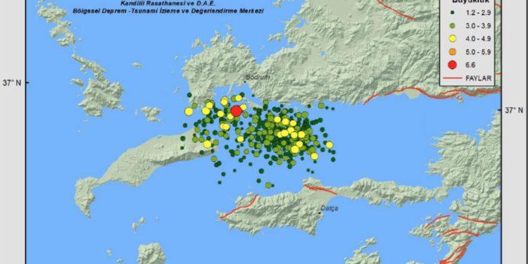 21 Temmuz Bodrum Depreminde, Deniz Tabanı 65 km Uzunluğunda ve 25 km Genişliğinde Bir Alan Boyunca Yırtılmış