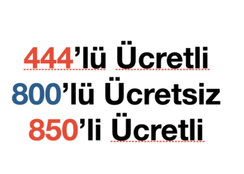 444’lü Hatlar Ücretli, 800’lü Hatlar Ücretsiz, 850’liler Ücretli