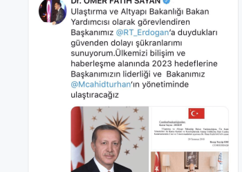 Ö.Fatih Sayan Dijital Dönüşüm Ofisi Beklerken, Bakan Yardımcısı Oldu