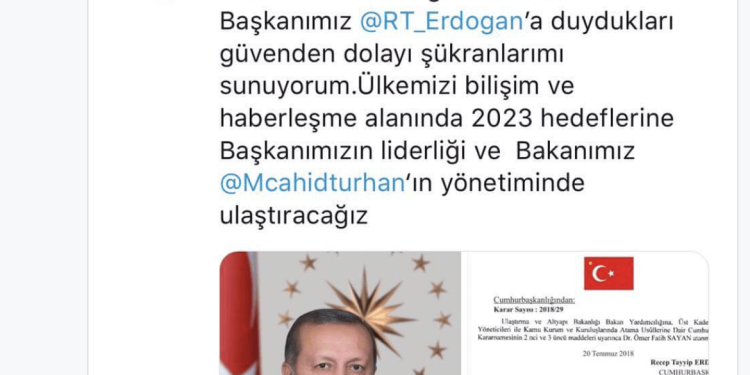 Ö.Fatih Sayan Dijital Dönüşüm Ofisi Beklerken, Bakan Yardımcısı Oldu