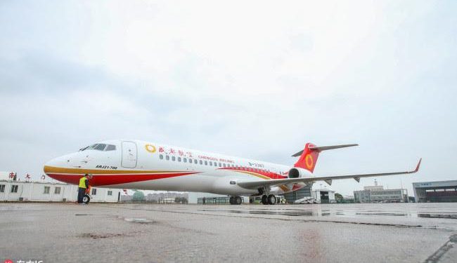 ARJ21 Uçağı Yüksek Sıcaklıkta Deneme Uçuşunu Gerçekleştirdi