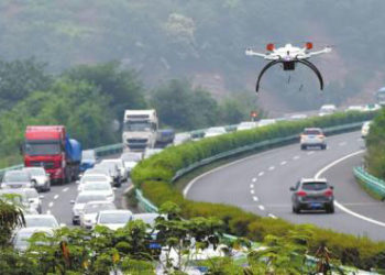 Çin’de Trafiği Dronlar Düzenliyor