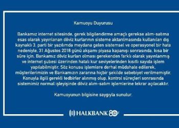 Halkbank $ Kuru Yanlışlık mı? Siber Saldırı mı? Başka Bir Şey mi?