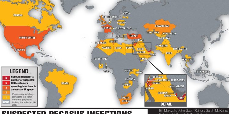 Kaşıkçı’yı Takip Eden Pegasus Yazılımının En Yaygın Olduğu Ülkelerden Birisi Türkiye 
