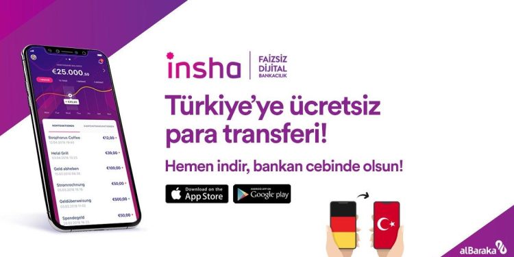 Albaraka Türk’ün Dijital Bankacılık Hizmeti ‘Insha’ Para Transferine Başladı