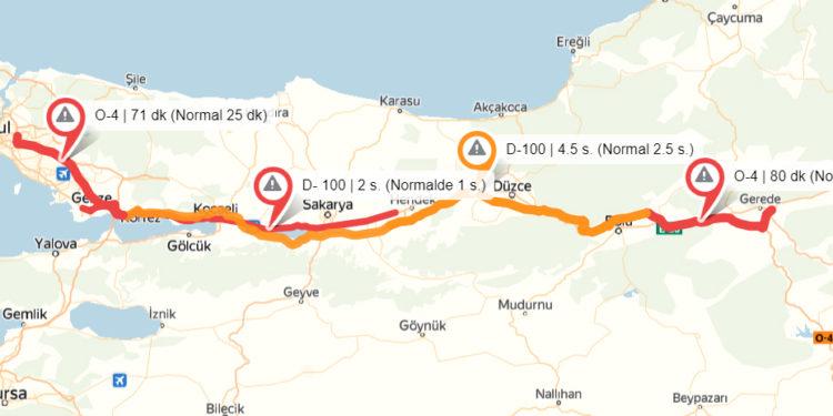 Yandex, Bayram Trafiği Açısından Yola Çıkmak için Uygun Zamanları Açıkladı