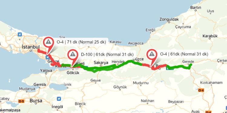 Yandex, Bayram Trafiği Açısından Yola Çıkmak için Uygun Zamanları Açıkladı