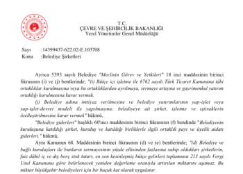 Belediye Başkanı Yetkileri Genelge ile Alınabilir mi?