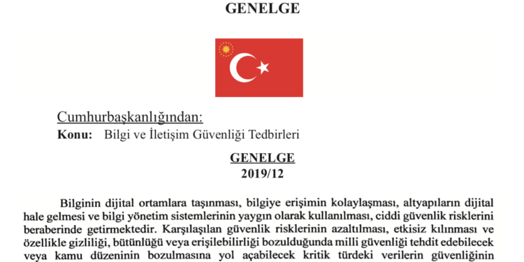 Cumhurbaşkanlığı, Bilgi ve İletişim Güvenliği Tedbirleri Genelgesi Yayınladı