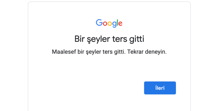 Google Sitelerinde Kimlik Tanıma Sorunu Yaşanıyor
