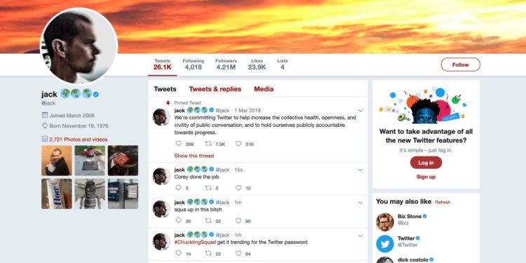 Jack Dorsey’in Twitter Hesabı Hacklendi
