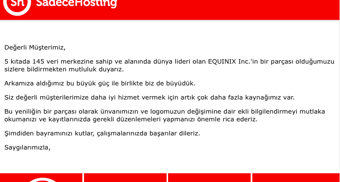 Equinix IL1 Veri Merkezi (eski Sadece Hosting) Satıldı
