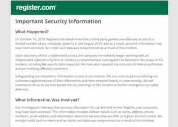 Web Adresi Kayıt Şirketi Register.com Hacklendi