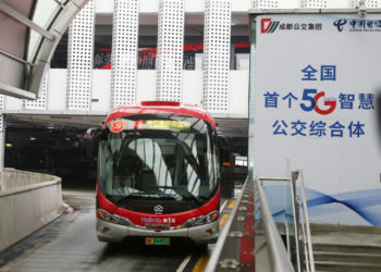Çin’de 5G Donanımlı İlk Otobüs Hizmete Girdi