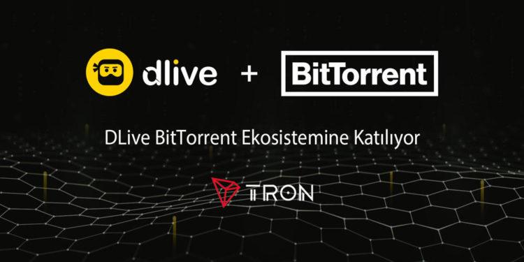 DLive BitTorrent Ekosistemine Katılıyor ve TRON Blockchain Göçü Başlıyor