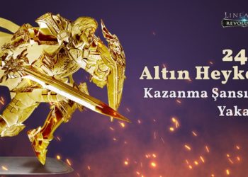 Lineage 2: Revolution’dan 5 Oyuncuya 24 Ayar Altın Heykel
