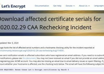 Let’s Encrypt, Bir Hata Nedeniyle Yanlış Verilen 3 Milyon TLS Sertifikasını İptal Ediyor