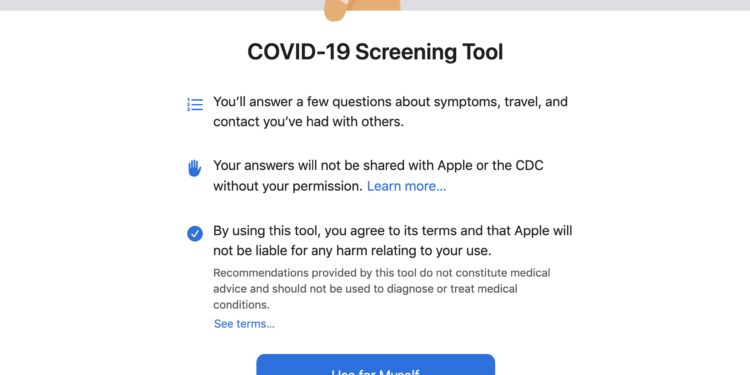 Apple, COVID-19 Ön Tespit Sitesi ve Uygulaması Açtı