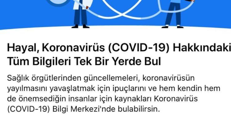 Facebook, Koronavirüs Bilgi Merkezi’ni Türkçe Olarak Hayata Geçirdi