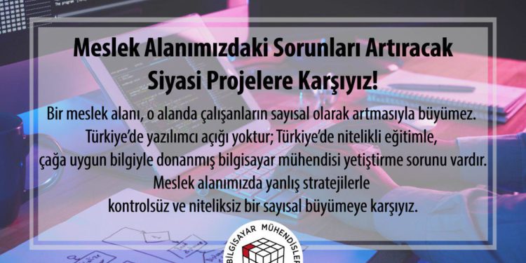 Bilgisayar Mühendisleri Odası (BMO); 1 Milyon Yazılımcı Konusunda Açıklama Yayınladı