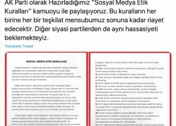 AKP’den Parti Mensupları için Sosyal Medya Etik Kurallarında 12 Madde