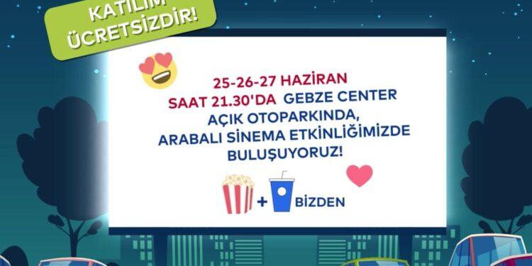 Gebze Center’da Arabalı Açık Hava Sineması Günleri Başlıyor