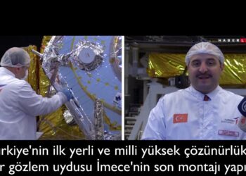 Varank, Akar ve Karaismailoğlu, İMECE Gözlem Uydusunun Son Montajına Katıldılar