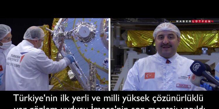 Varank, Akar ve Karaismailoğlu, İMECE Gözlem Uydusunun Son Montajına Katıldılar