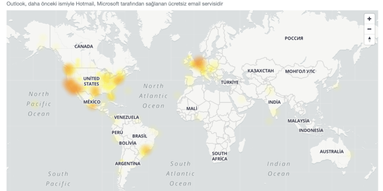 Microsoft’un Outlook e-Posta Uygulaması Dünya Çapında Çöktü