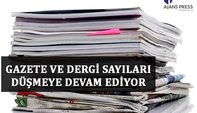 Gazete ve Dergi Sayıları Düşmeye Devam Ediyor