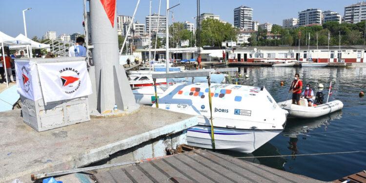 İnsansız Tekne ‘Doris’ Deniz Üstünden, Balıkadamlar Denizaltından Çöp Topladı