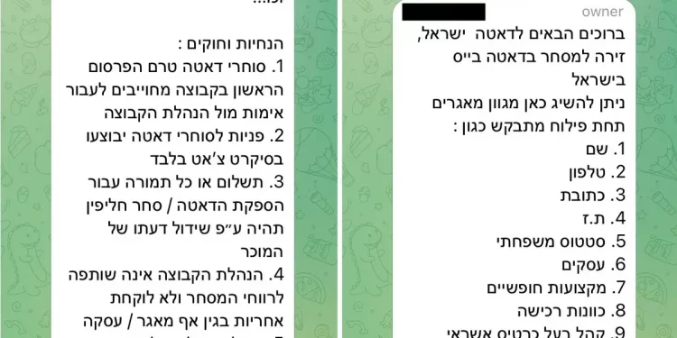 İsraillilerin Kişisel Bilgileri ve Cinsel Tercihleri, Telegram’ın Yeraltı Kanallarında Satılıyor