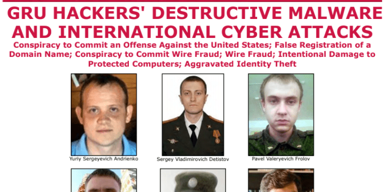 ABD, NotPetya, KillDisk, OlympicDestroyer Saldırılarıiçin Rus GRU Mensubu 6 Subayı Suçladı