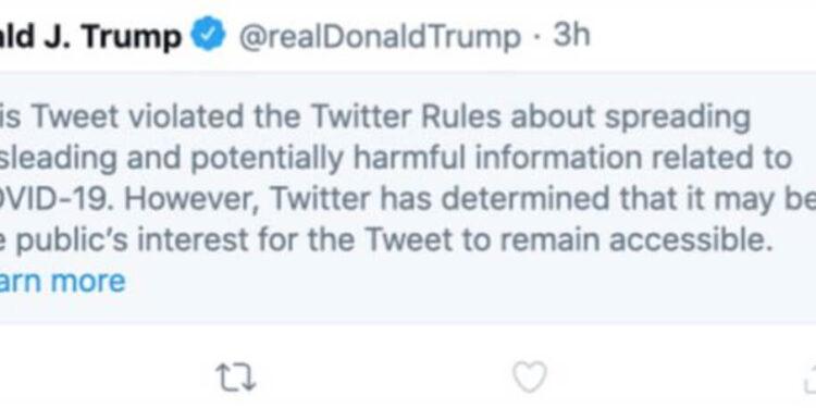 Facebook, Trump’ın “Grip, Korona’dan Öldürücü” Paylaşımını Sildi, Twitter Etiketledi