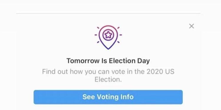 Instagram’da Tam ABD Seçim Günü’nde ‘Seçim Günü Yarın’ Yanıltması Yer Aldı