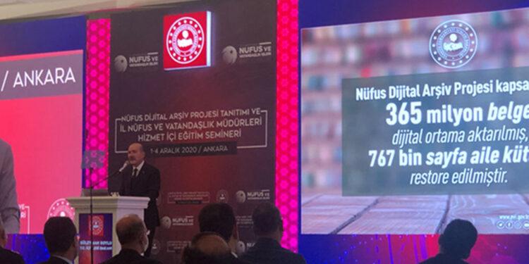 İçişleri Bakanlığı Dijital Arşiv Projesi Bakan Soylu Tarafından Tanıtıldı