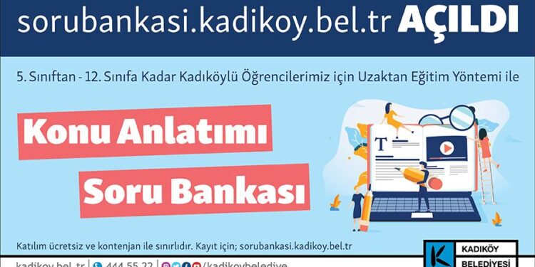 Kadıköy Belediyesi ‘Soru Bankası’ İle Uzaktan Eğitime Destek Veriyor