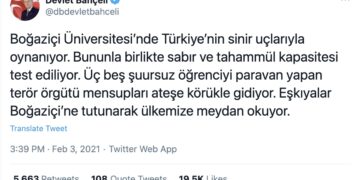 Twitter, Bahçeli’nin Boğaziçili Öğrencilere ‘Zehirli Yılanlar’ Dediği Tweet’i Kaldırdı