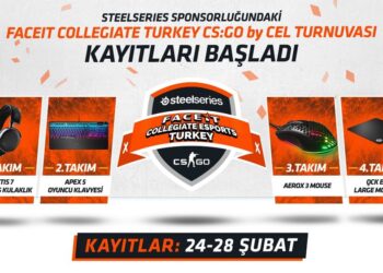 SteelSeries Sponsorluğundaki Faceit Collegiate Turkey CS:GO by CEL Turnuvası Kayıtları Başladı