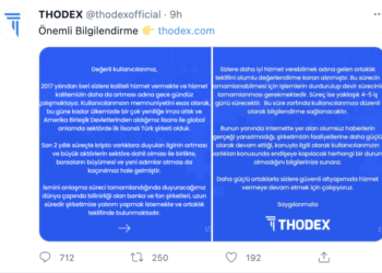 Yerli Kripto Borsa Thodex Kapandı, Kullanıcıları Endişeli