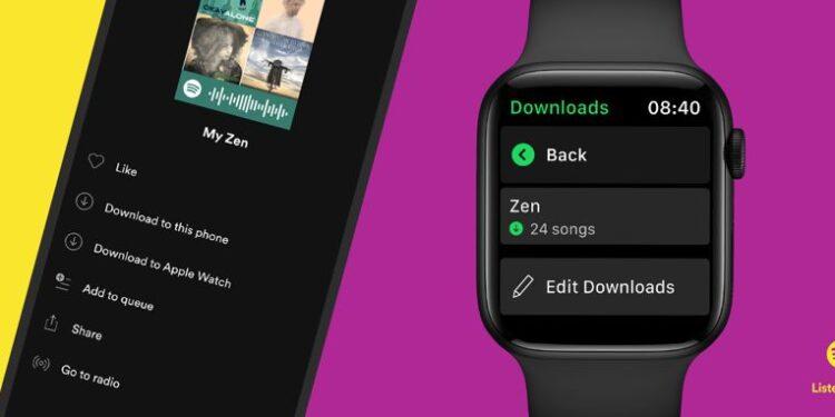 Çevrimdışı ve Telefonsuz Bir Audio Deneyimi İçin Spotify, Apple Watch’a “İndir” Özelliğini Getiriyor