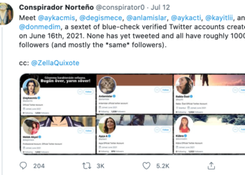 Twitter Ahmet Yavuz’a Vermezken, Bir Düzine Bot Hesaba Mavi Tık Vermiş