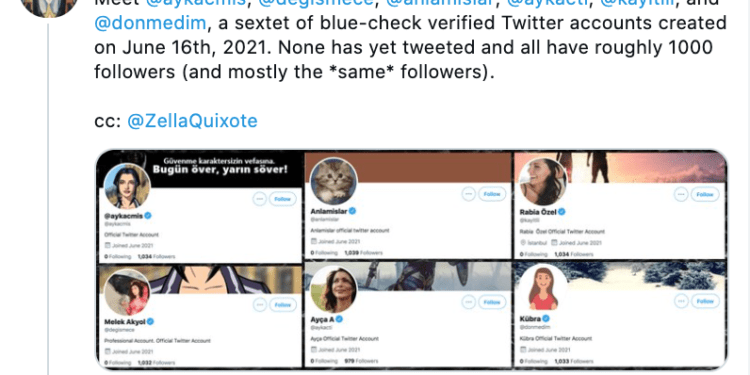 Twitter Ahmet Yavuz’a Vermezken, Bir Düzine Bot Hesaba Mavi Tık Vermiş