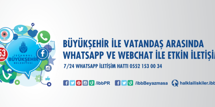 İBB’nin Whatsapp Hattı Hizmette