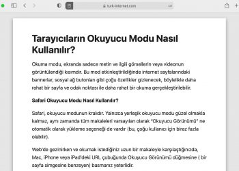 Tarayıcıların Okuyucu Modu Nasıl Kullanılır?