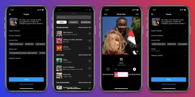 Instagram, Akışta Müzik Özelliğini Test Ediyor