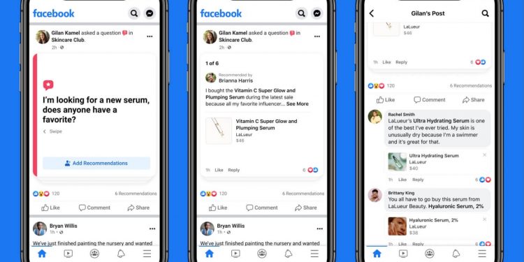 Facebook Gruplarda Mağazalar ve Canlı Alışveriş Özelliği Başlattı